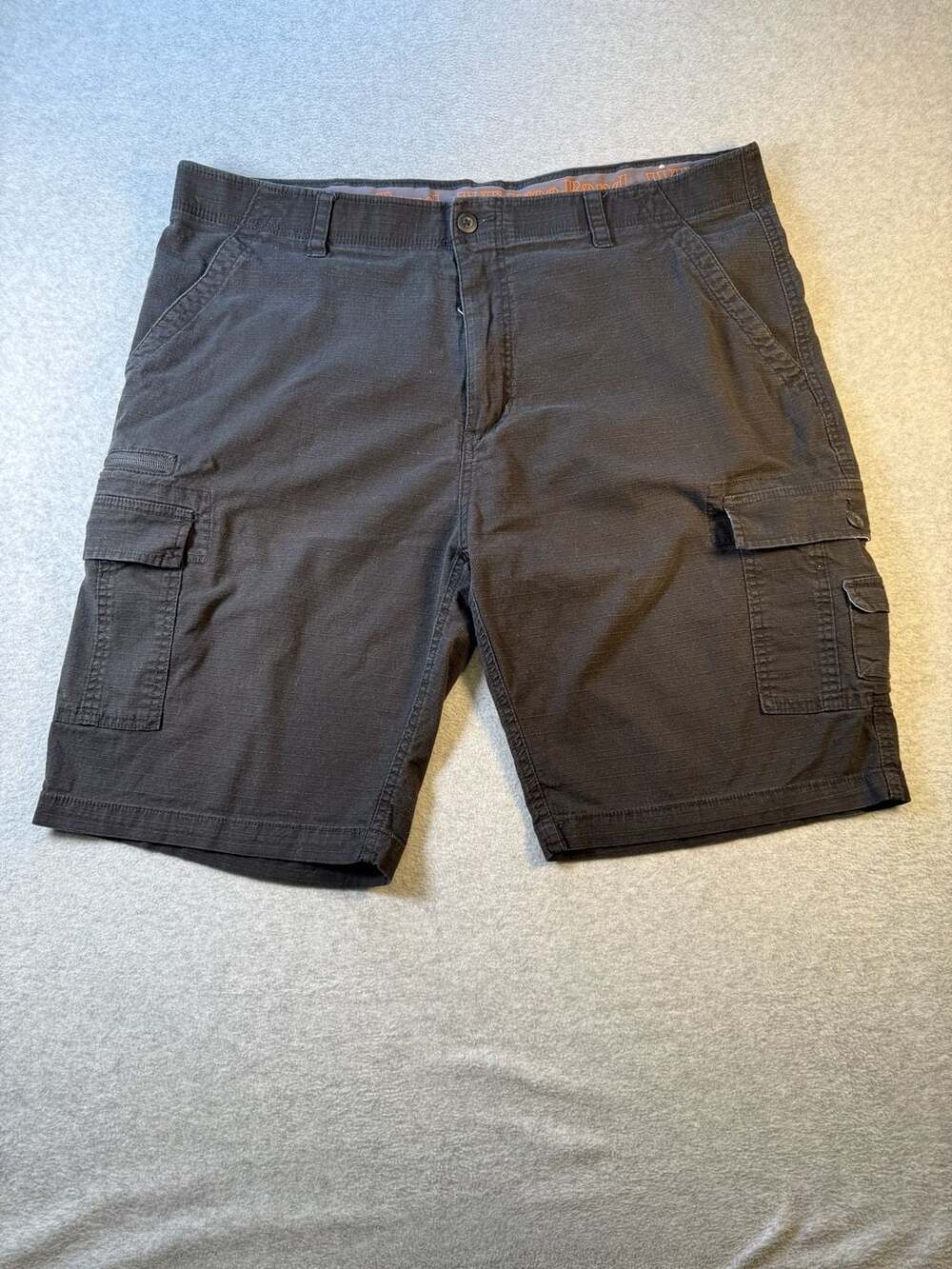 Wear First Men's Lightweight Ripstop Stretch Cargo Shorts Black